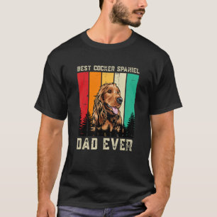 Vintage Best Cocker Spaniel Dad Ever Father's Day T-Shirt
