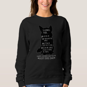 Vintage Best Corgi Dog Dad For Father Men Fathers Sweatshirt