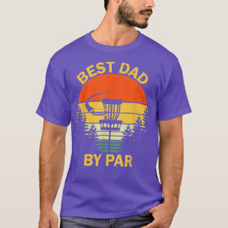 Vintage Best Dad By Par Disc Golf Tee Men Fathers 