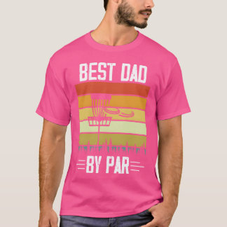 Vintage Best Dad By Par Golfing Father s Day Golf T-Shirt