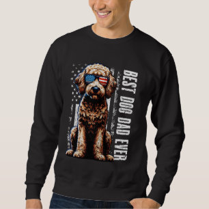 Vintage Best Dog Dad Ever Labradoodle Dog American Sweatshirt
