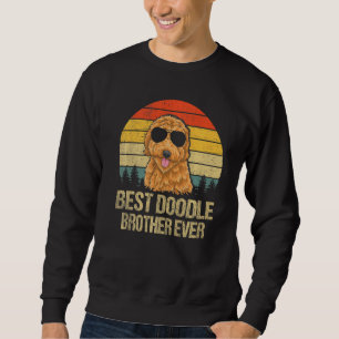 Vintage Best Doodle Brother Ever Funny Goldendoodl Sweatshirt
