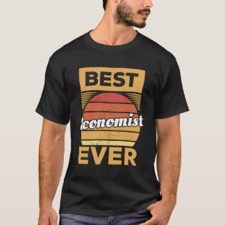 Vintage Best Economist Ever Economic T-Shirt