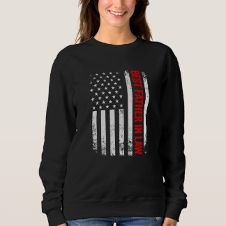 Vintage Best Father In Law American Flag Father's Sweatshirt