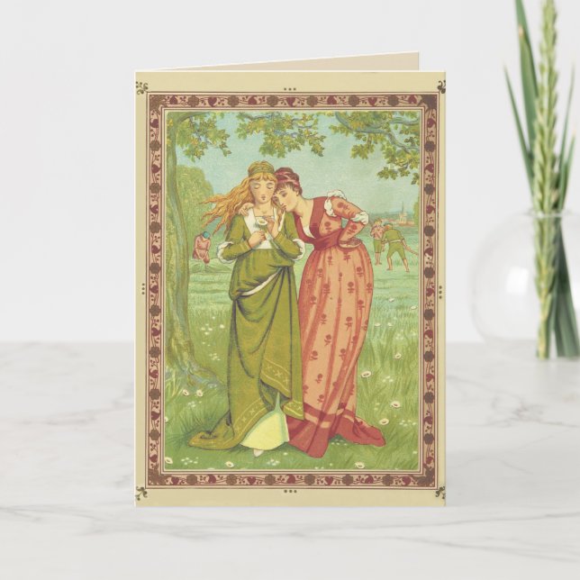 Vintage Best Friend Valentine's Day Card (Front)