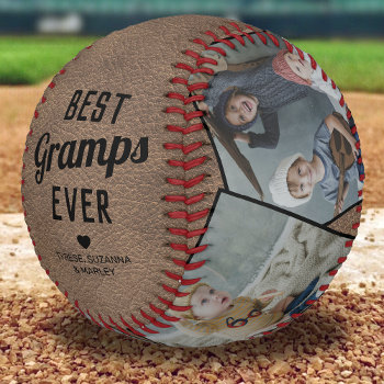 Vintage Best Gramps Ever Memento Baseball by special_stationery at Zazzle