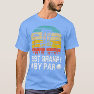 Vintage Best Grampy By Par Disk Golf Golfer Father T-Shirt