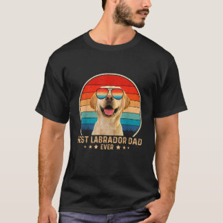 Vintage Best Labrador Dad Ever Father s Day Mens T-Shirt