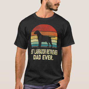 Vintage Best Labrador Retriever Dad Ever Dog T-Shirt