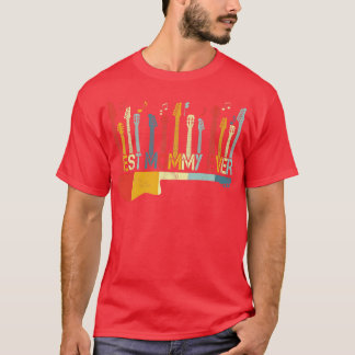 Vintage Best Mommy Ever Guitar Lover Guitari T-Shirt