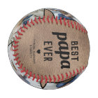 Vintage Best Papa Ever Memento Baseball
