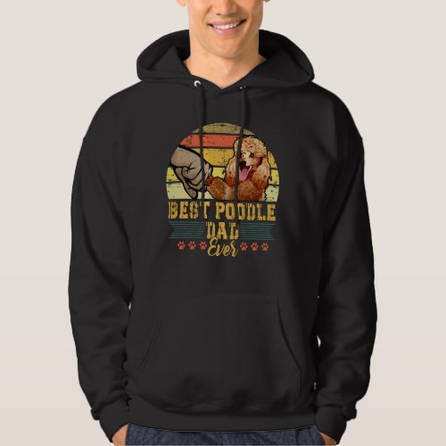 Vintage Best Poodle Dad Ever dog lover Tees Father