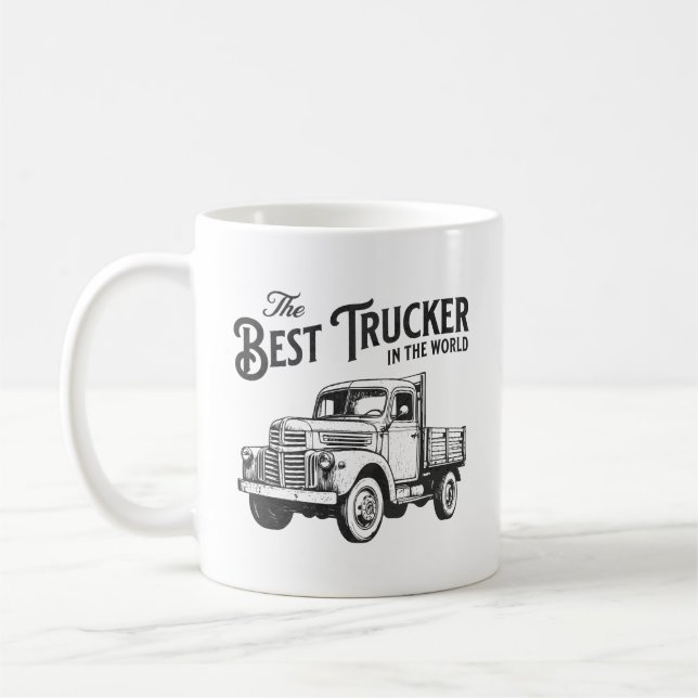 Vintage Best Trucker Mug (Left)