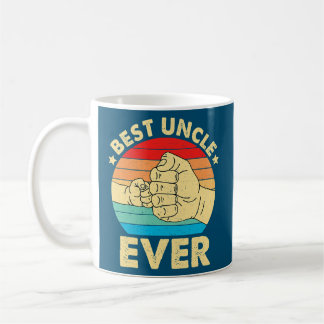 Vintage Best Uncle Ever Fist Bump Funny Uncle Coffee Mug