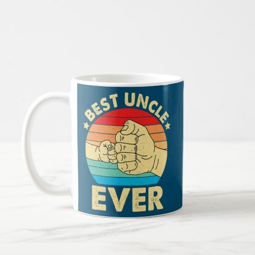 Vintage Best Uncle Ever Fist Bump Funny Uncle Coffee Mug