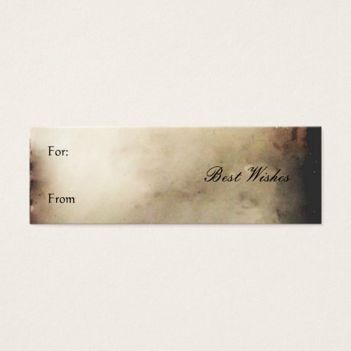 VINTAGE BEST WISHES GIFT TAG BUSINESS CARD TEMPLATE