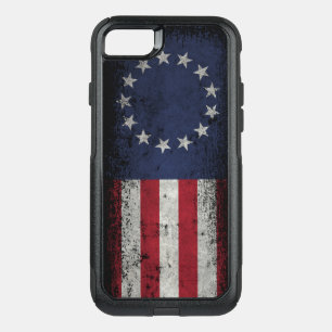 Vintage Betsy Ross American Flag Banner OtterBox Commuter iPhone SE/8/7 Case