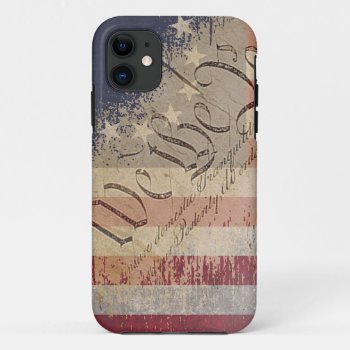 Vintage Betsy Ross American Flag Iphone 11 Case by KDRDZINES at Zazzle