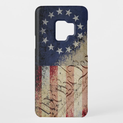 Vintage Betsy Ross American Flag Case_Mate Samsung Galaxy S9 Case