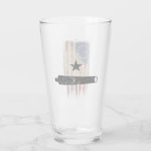 Vintage Betsy Ross American Flag Glass (Back)