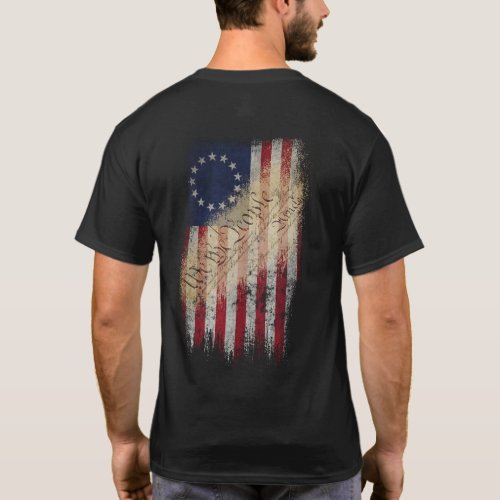 Vintage Betsy Ross American Flag T_Shirt