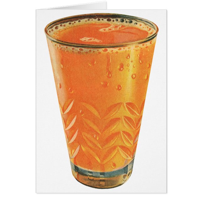 Vintage Beverages, Glass of Orange Juice Breakfast (Front)