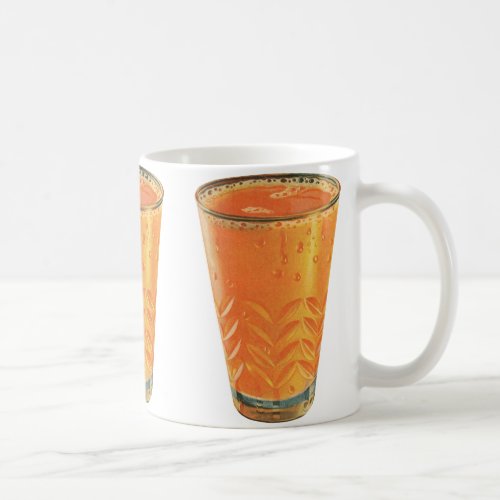 Vintage Beverages Glass of Orange Juice Breakfast Coffee Mug