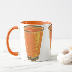 Vintage Beverages, Glass of Orange Juice Breakfast Mug