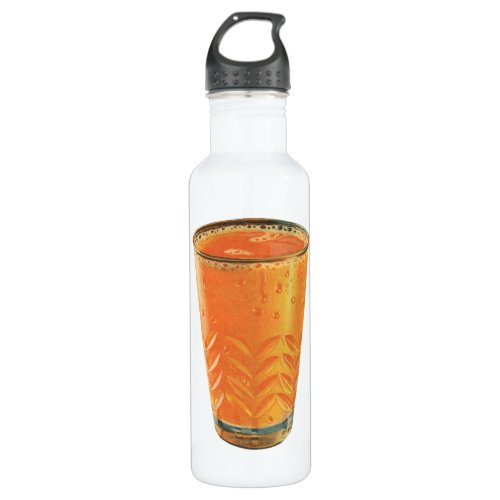 Vintage Beverages Glass of Orange Juice Breakfast Stainless Steel Water Bottle