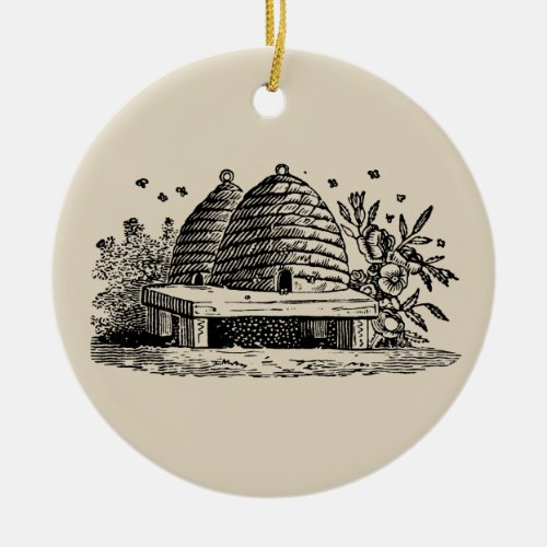 Vintage Bewick beehive ornament