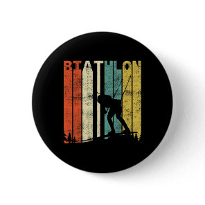 Vintage Biathlon Retro Biathlete 1  Button