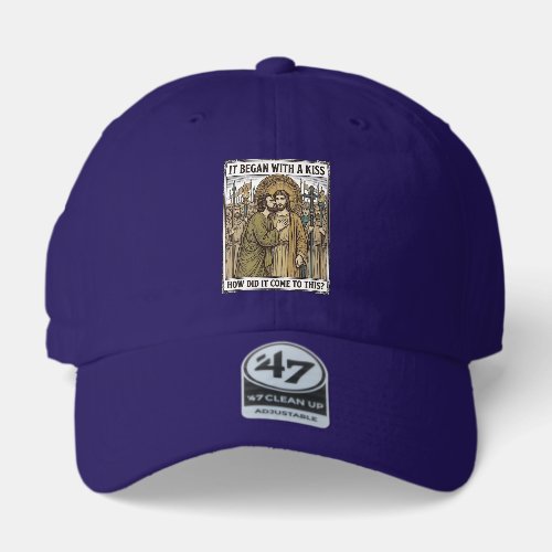 Vintage Biblical Betrayal Kiss 47 Brand Hat