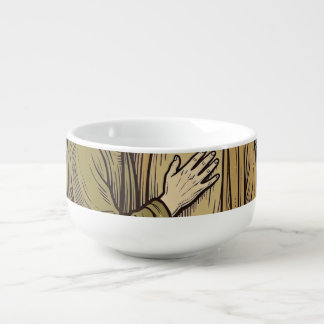 Vintage Biblical Betrayal Kiss Soup Mug