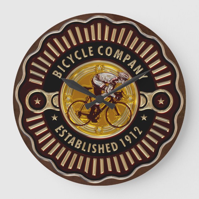 Vintage Bicycle 11 Clock Options (Front)