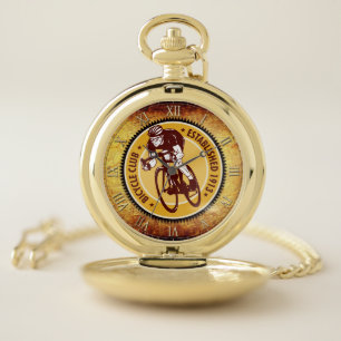 Vintage Bicycle 12 Pocket Watch