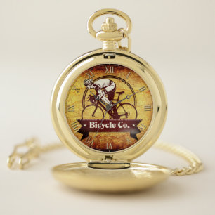 Vintage Bicycle 1 Pocket Watch
