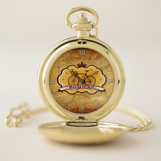 Vintage Bicycle 6 Pocket Watch (Inside)