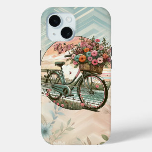 Vintage Bicycle Adventure iPhone 15 Case