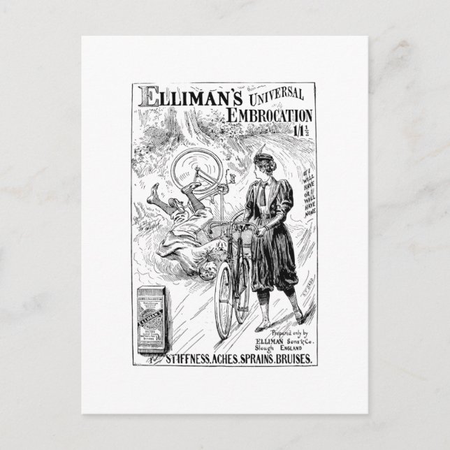 Vintage bicycle advert card (Front)