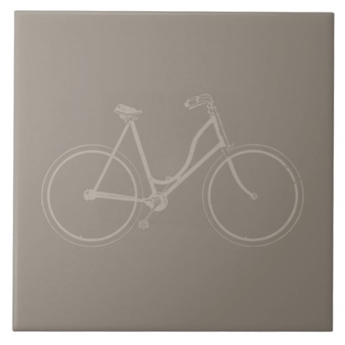 Vintage Bicycle Antique Bike Art CUSTOM COLOR Ceramic Tile