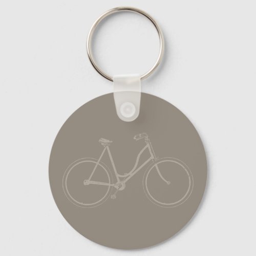 Vintage Bicycle Antique Bike Art CUSTOM COLOR Keychain