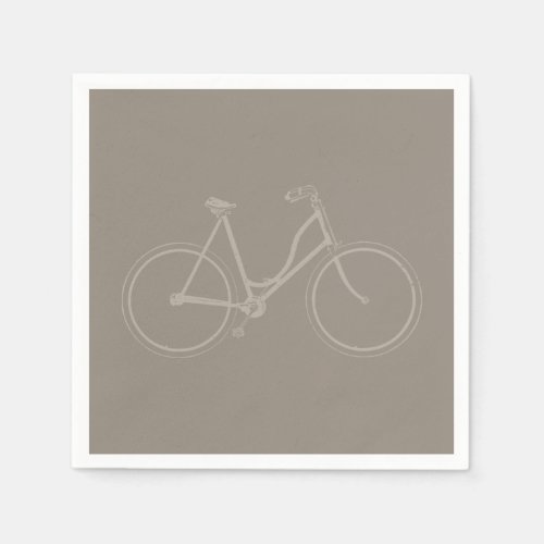 Vintage Bicycle Antique Bike Art CUSTOM COLOR Napkins