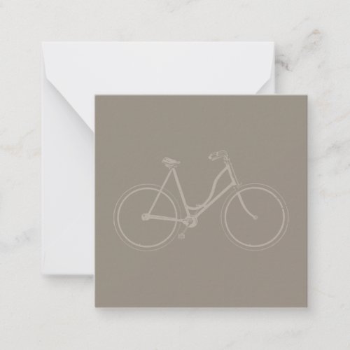 Vintage Bicycle Antique Bike Art CUSTOM COLOR Note Card