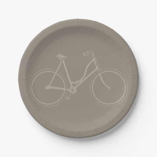 Vintage Bicycle Antique Bike Art CUSTOM COLOR Paper Plates