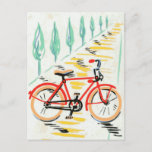 Vintage Bicycle Art Postcard at Zazzle