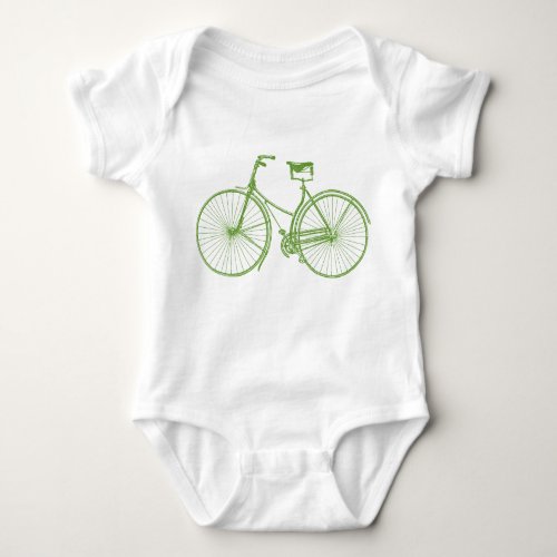 Vintage Bicycle Baby Bodysuit