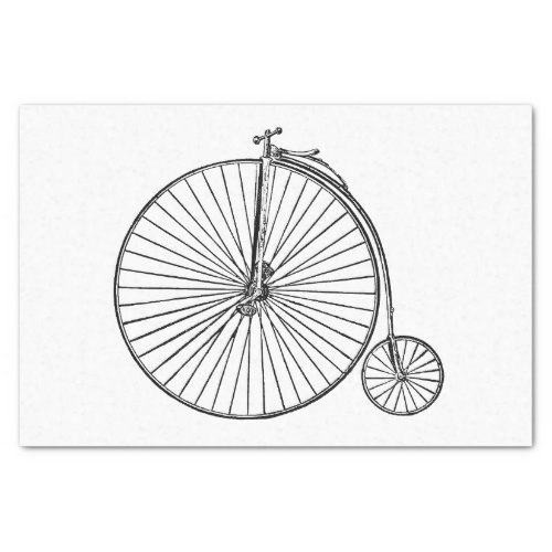 Vintage Bicycle Bike Big Wheel Ephemera Decoupage Tissue Paper
