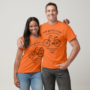 Vintage Bicycle Bike Club Custom T-Shirt