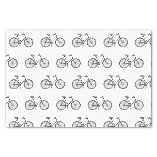 Vintage Bicycle Bike Pattern Ephemera Decoupage Tissue Paper