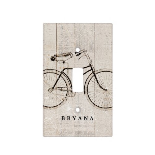 Vintage Bicycle Bike Rustic Light Switch Cover